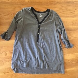 Lands’ End Gray Tunic Size 1X